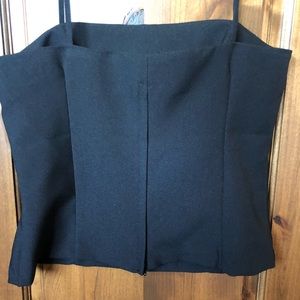 NWT Professional Black Tank with Back Zipper